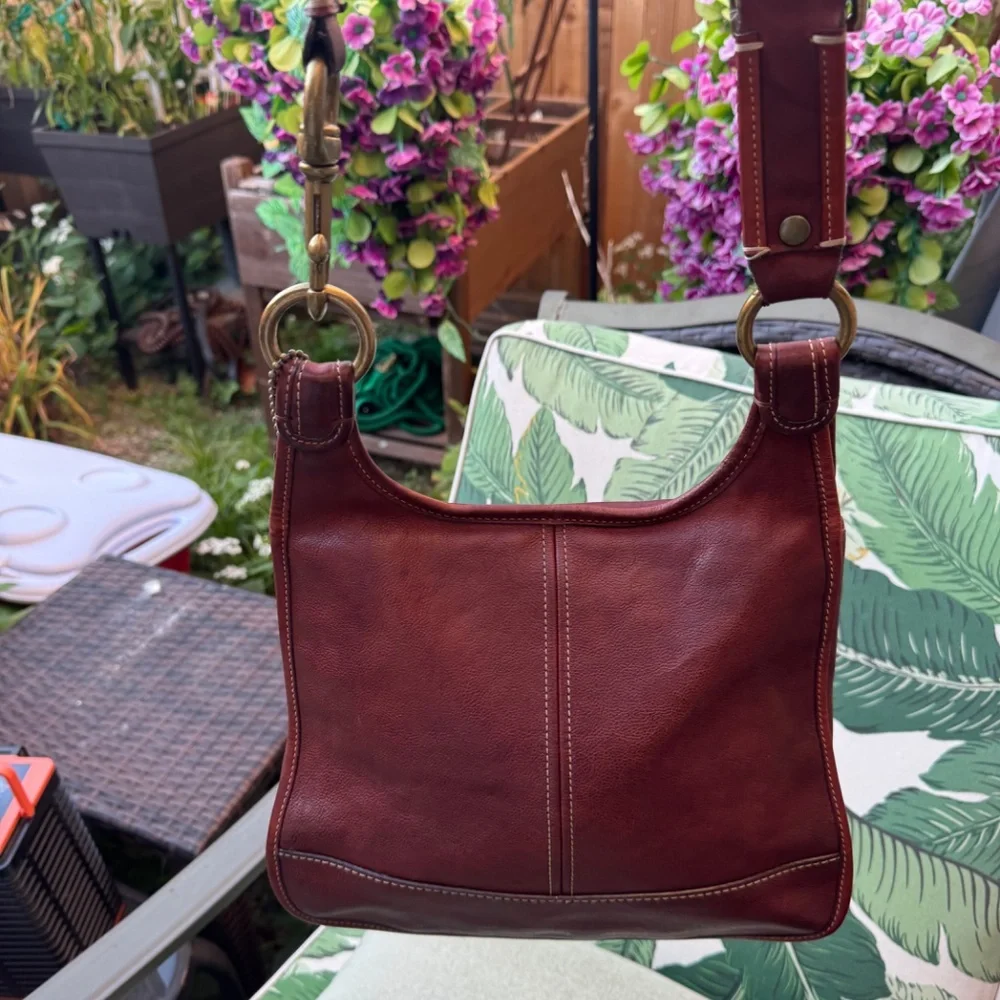 Coach 65th Anniversary Legacy Leather Whiskey Hippie Crossbody Bag 10325 - Picture 4 of 15